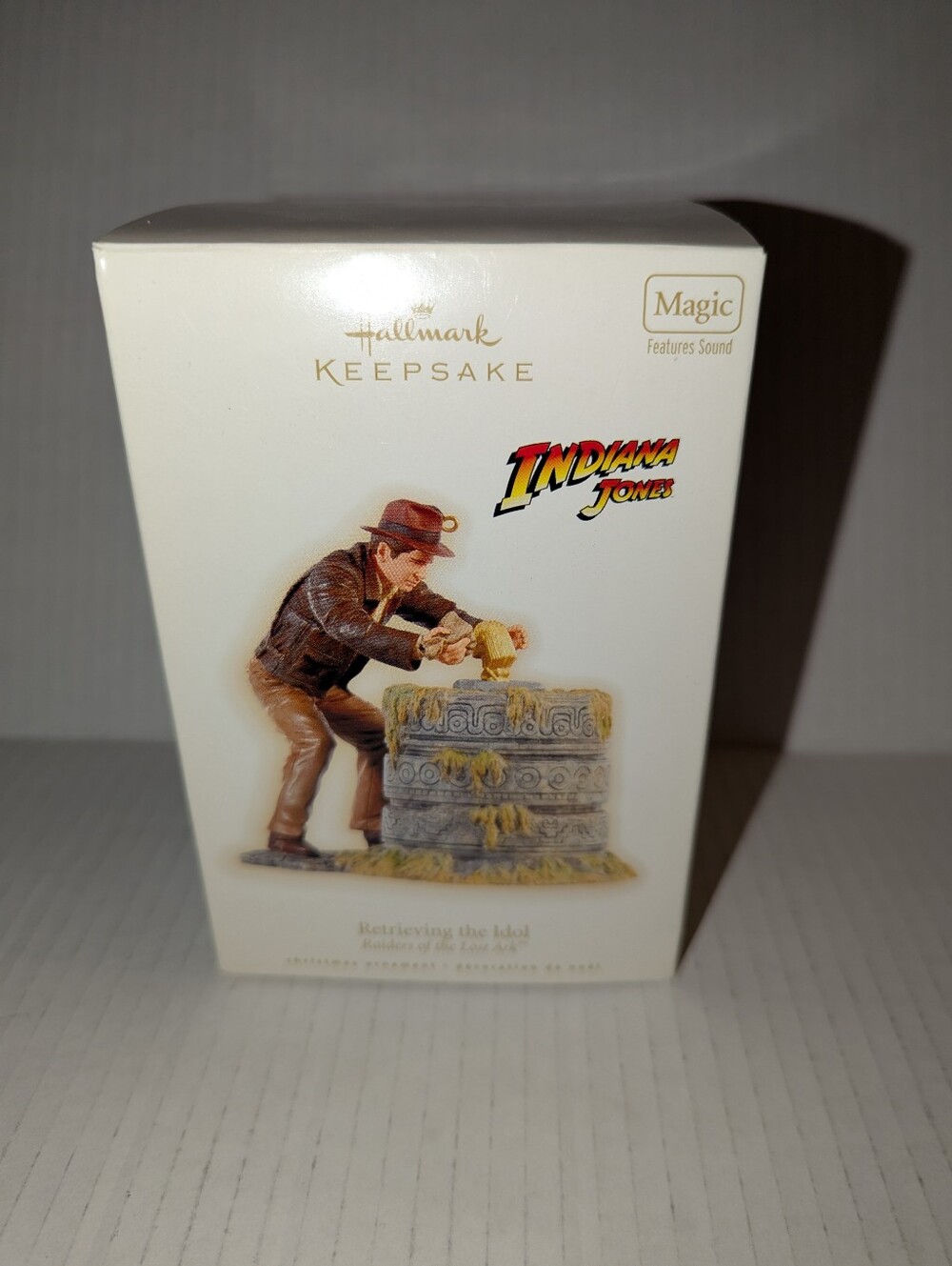 Hallmark Keepsake Indiana Jones Ornament Retrieving the Idol Magic Sound Works